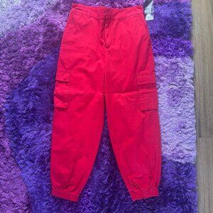 Forever 21 Red Joggers